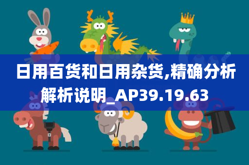 日用百货和日用杂货,精确分析解析说明_AP39.19.63