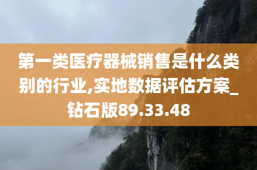 第一类医疗器械销售是什么类别的行业,实地数据评估方案_钻石版89.33.48