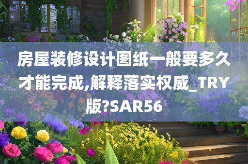 房屋装修设计图纸一般要多久才能完成,解释落实权威_TRY版?SAR56