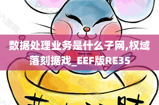 数据处理业务是什么子网,权域落刻据戏_EEF版RE35