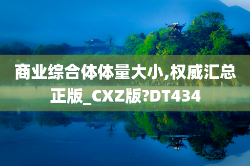 商业综合体体量大小,权威汇总正版_CXZ版?DT434