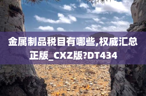 金属制品税目有哪些,权威汇总正版_CXZ版?DT434