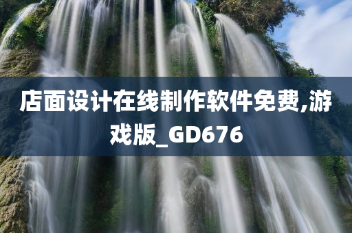 店面设计在线制作软件免费,游戏版_GD676