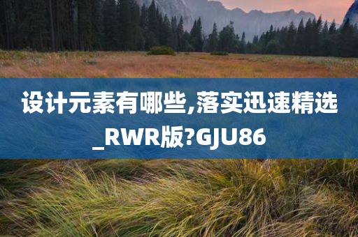 设计元素有哪些,落实迅速精选_RWR版?GJU86