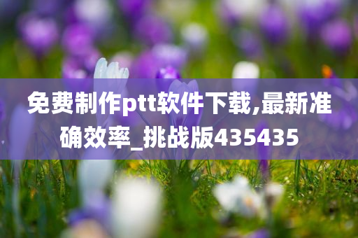 免费制作ptt软件下载,最新准确效率_挑战版435435