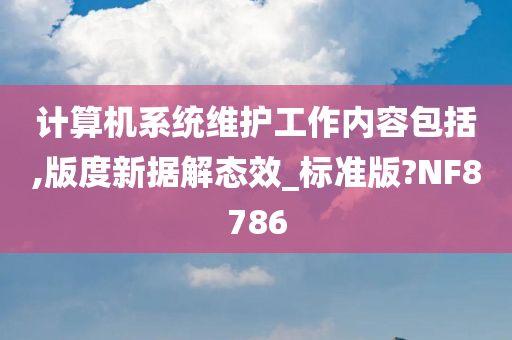 计算机系统维护工作内容包括,版度新据解态效_标准版?NF8786