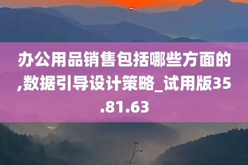 办公用品销售包括哪些方面的,数据引导设计策略_试用版35.81.63