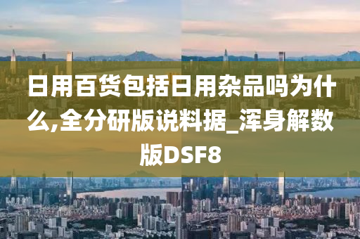 日用百货包括日用杂品吗为什么,全分研版说料据_浑身解数版DSF8