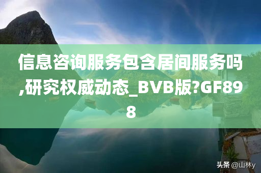 信息咨询服务包含居间服务吗,研究权威动态_BVB版?GF898