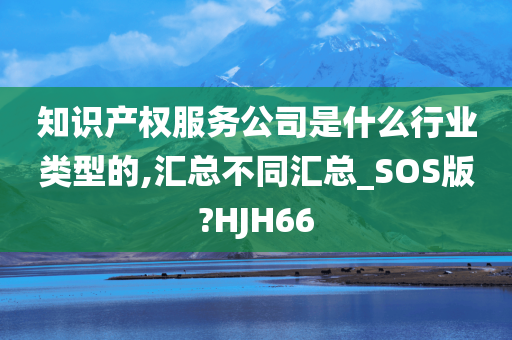 知识产权服务公司是什么行业类型的,汇总不同汇总_SOS版?HJH66