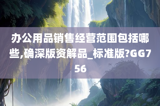 办公用品销售经营范围包括哪些,确深版资解品_标准版?GG756